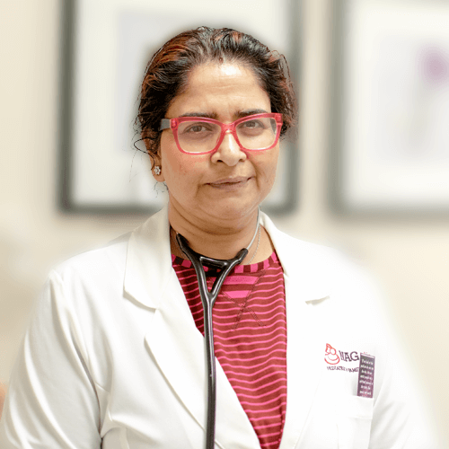 Dr. Ashu Syal, pediatrician at Silver Lake Pediatrics in Pearland, Texas, specializing in ADHD and chronic condition care.