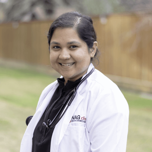 Alina Monin, FNP – Pediatric Care Provider in Pearland, TX Portrait of Alina Monin, FNP, pediatric primary care provider in Pearland, Texas, caring for infants, children, and adolescents.